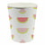 Slant Collections BOUTIQUE Paper Cups - Watermelon - 8 Count
