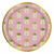 Slant Collections BOUTIQUE Pink Pineapple Round Lunch Plate - 8 Count