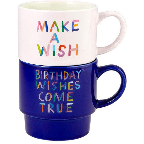 Slant Collections BOUTIQUE Stacking Mug Set - Make a Wish