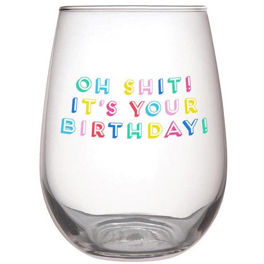 Slant Collections BOUTIQUE Stemless Wine Glass - It's Your Birthday