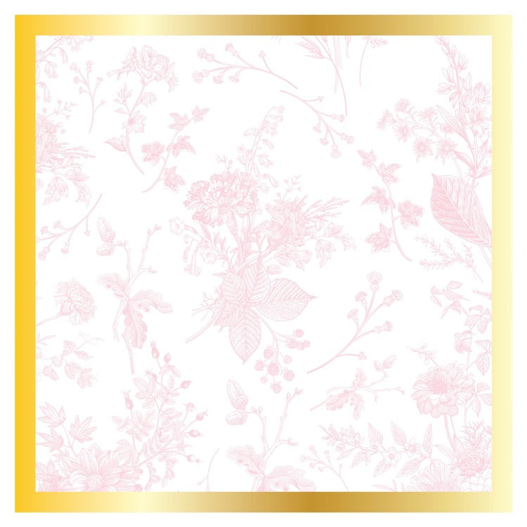 Cocktail Napkin Timeless Blush 3ply / 26pkg FOIL