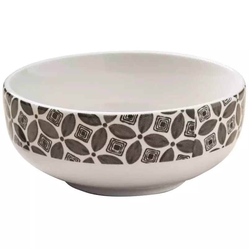 Sophistiplate BASIC BLACK &amp; WHITE CERAMIC APPETIZER BOWL