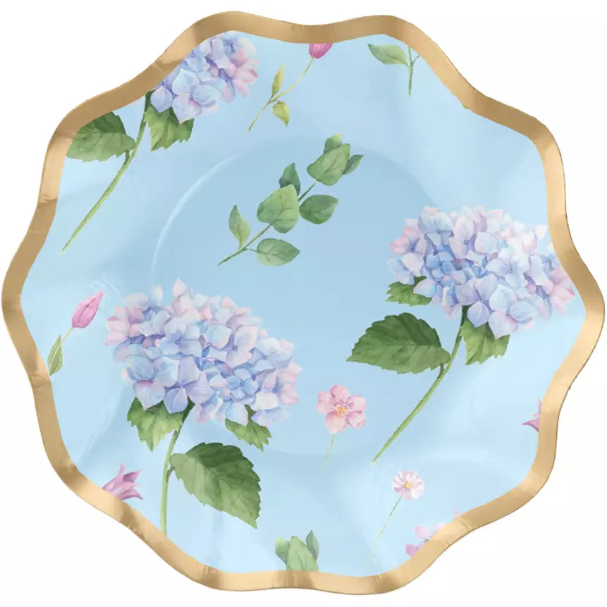 Sophistiplate BASIC HYDRANGEAS WAVY DESSERT BOWL