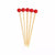 Sophistiplate BASIC RED/SCARLET 3.5 INCH WOOD PARTY PICKS