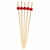 Sophistiplate BASIC RED/SCARLET 6 INCH WOOD PARTY PICKS