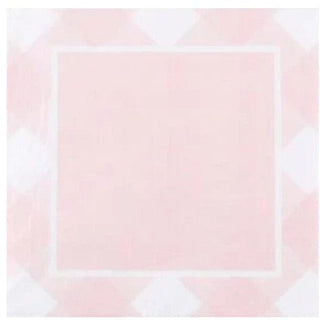 Spring Pink Gingham Lunch Napkins 20ct