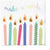 Sophistiplate BOUTIQUE BIRTHDAY CANDLES LUNCH NAPKINS