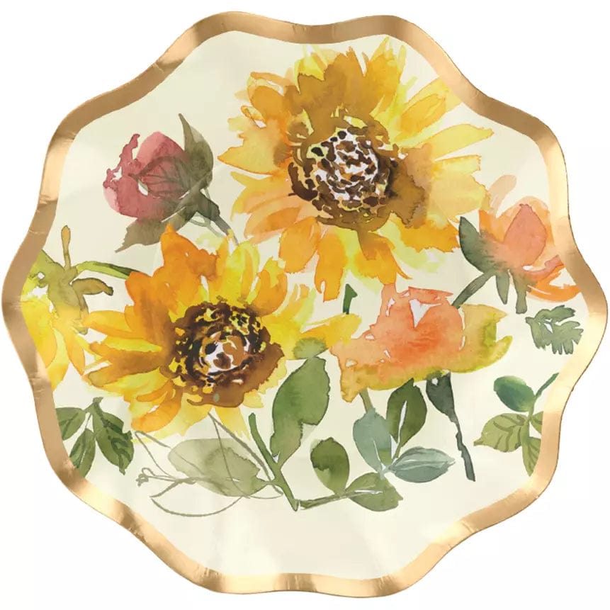 Sophistiplate BOUTIQUE SUNFLOWER WAVY DESSERT BOWL