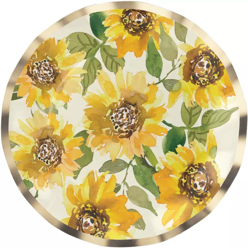 Sophistiplate BOUTIQUE SUNFLOWER WAVY SALAD PLATE
