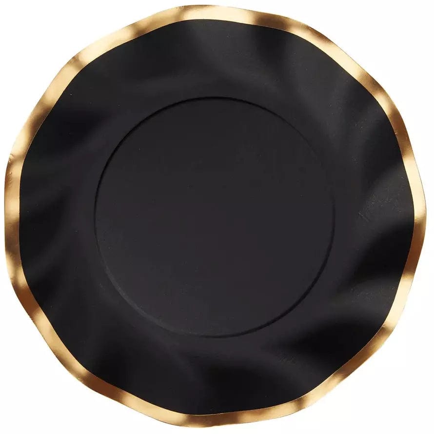 Sophistiplate BOUTIQUE WAVY DINNER PLATE - EVERYDAY BLACK