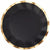 Sophistiplate BOUTIQUE WAVY SALAD PLATE - EVERYDAY BLACK