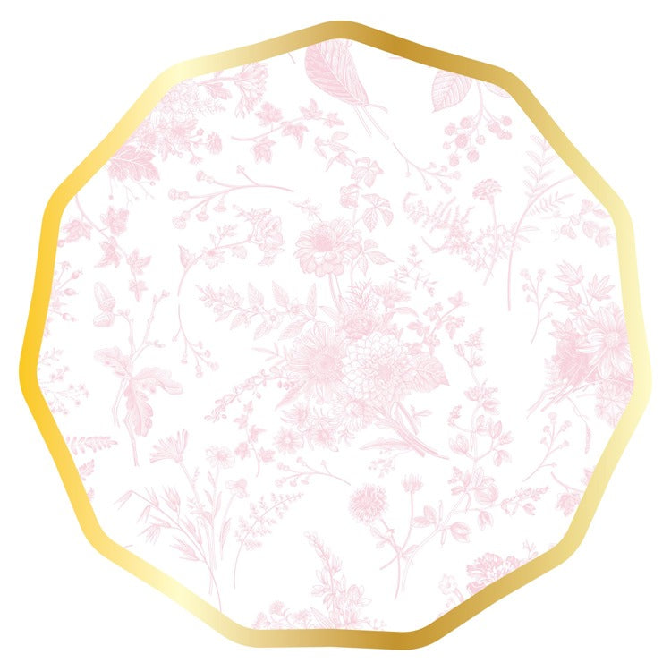 Wavy Dinner Plate Timeless Blush 400gsm / 8pkg FOI