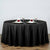 Tablecloths Factory BASIC 120" Black Polyester Round Tablecloth