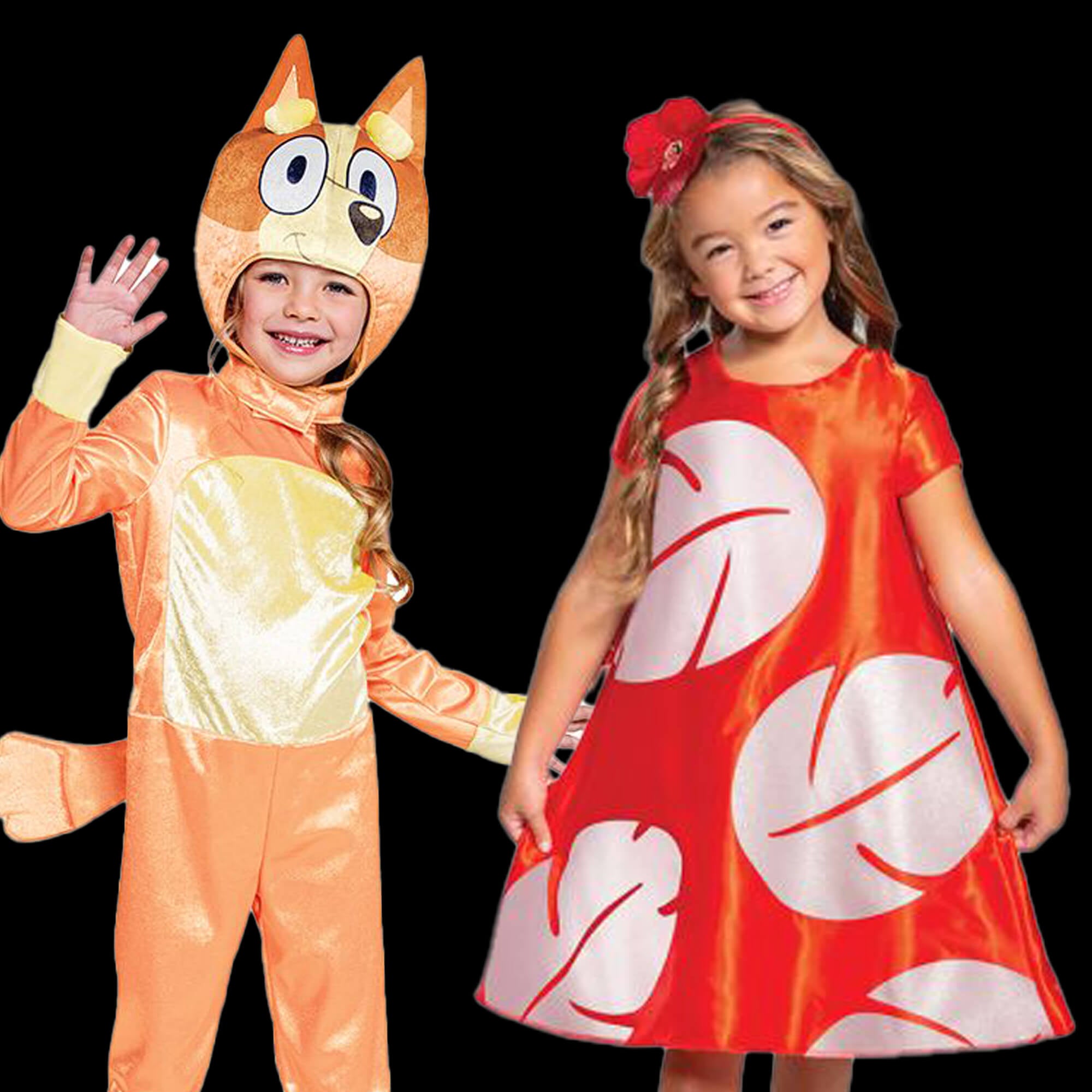 lilo and stitch and bluey costumes for toddler girls