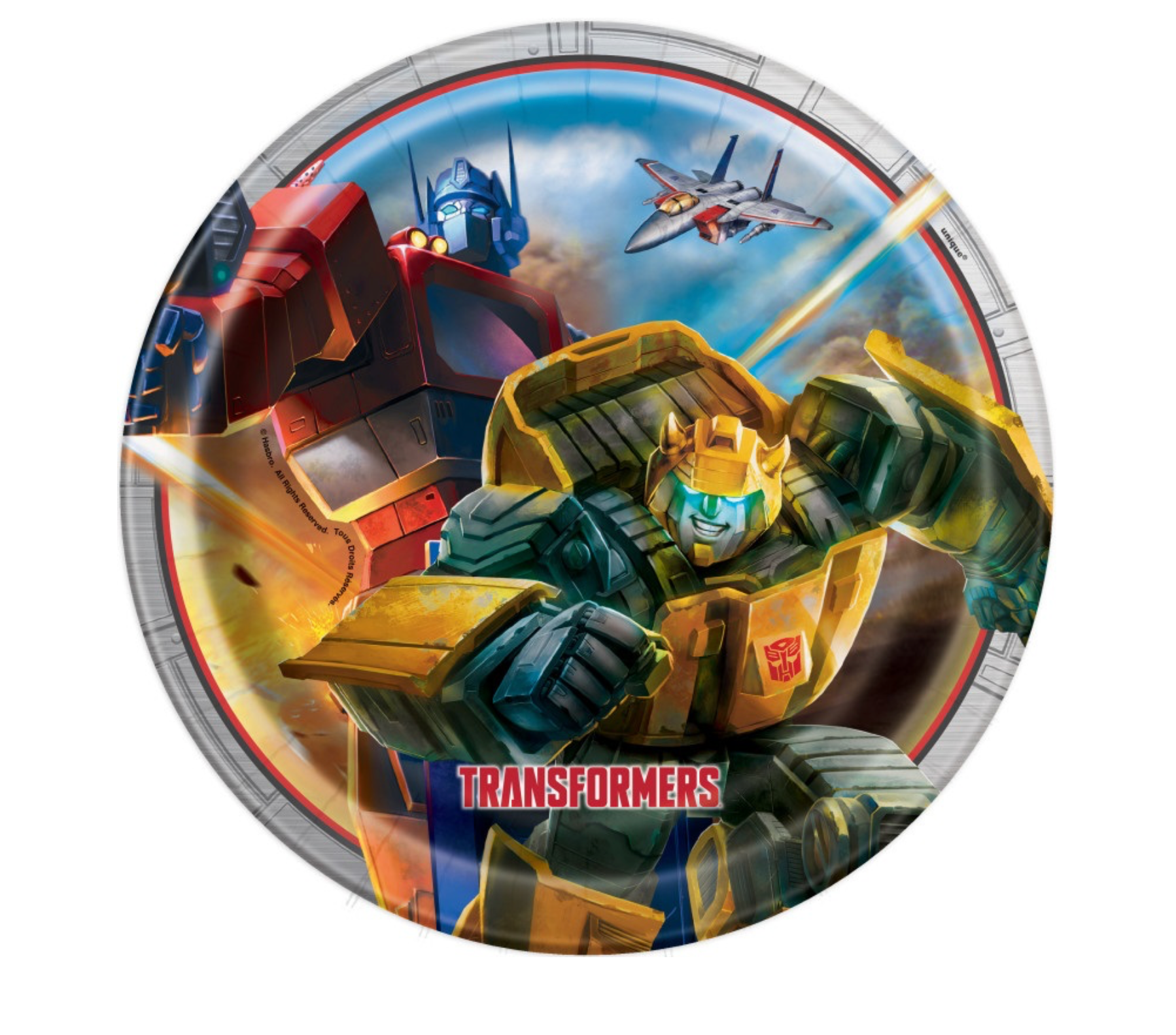 Transformers Round 9" Dinner Plates 8ct