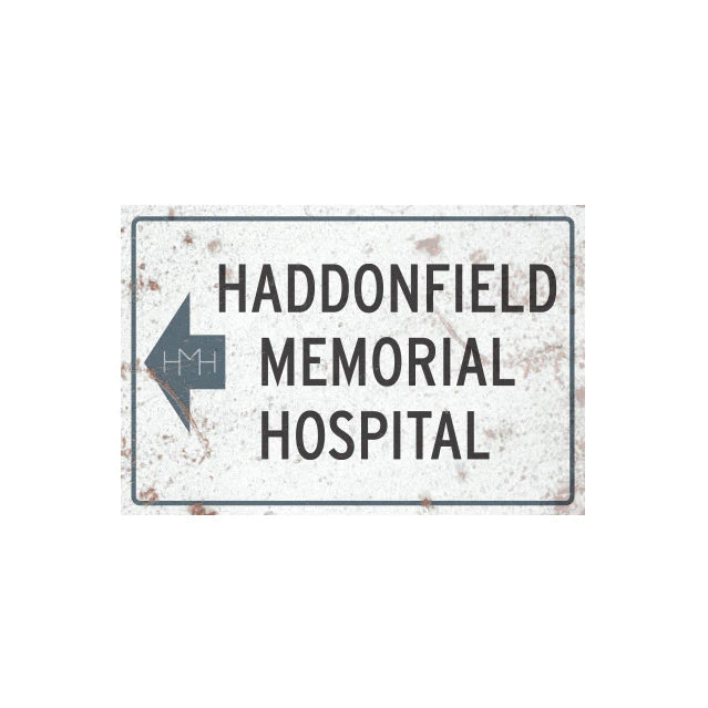 Trick or Treat Studios HOLIDAY: HALLOWEEN HALLOWEEN II - HADDONFIELD MEMORIAL HOSPITAL METAL SIGN
