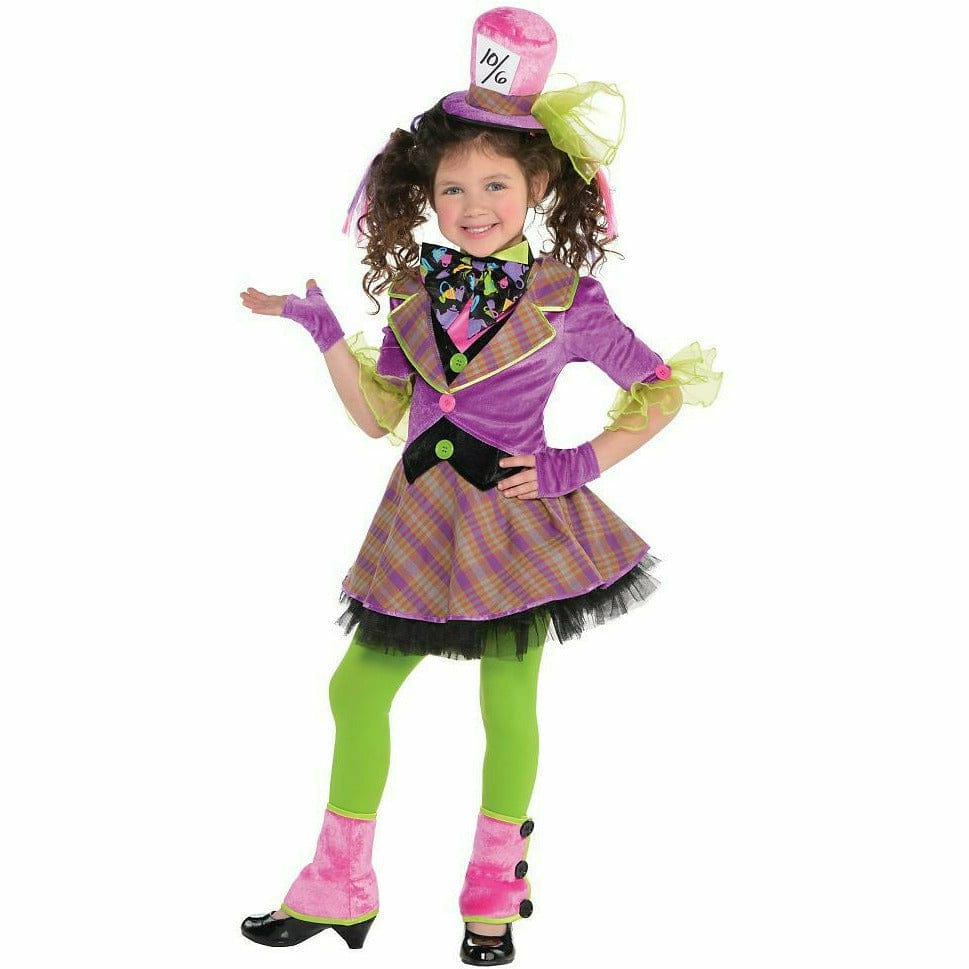 Ultimate Party Super Store COSTUMES Medium Kids' Mad Hatter Girl Halloween Costume
