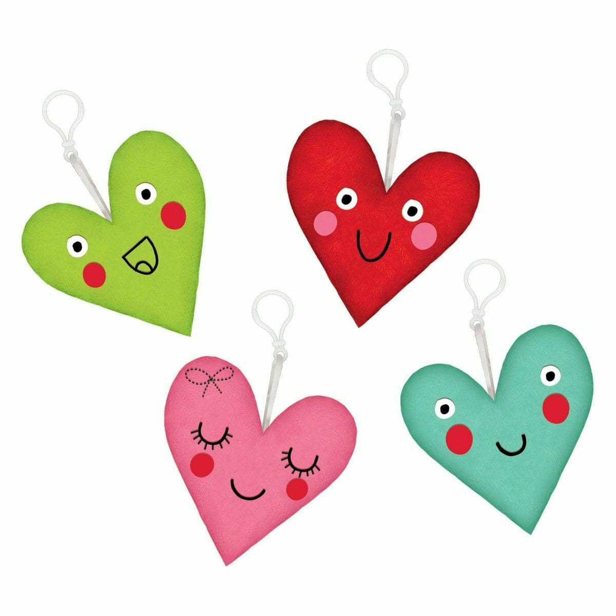 Ultimate Party Super Store (us) HOLIDAY: VALENTINES Valentine's Heart Keychains