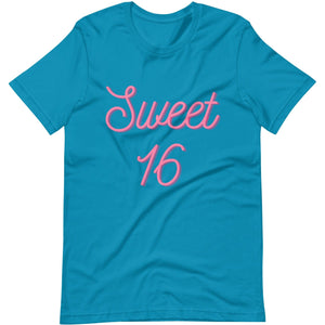 Ultimate Party Super Stores Aqua / S SWEET 16 T-shirt