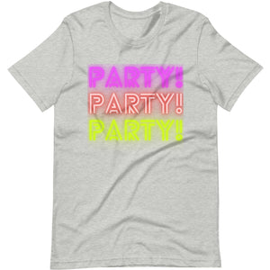 Ultimate Party Super Stores Athletic Heather / XS PARTY!! Unisex t-shirt