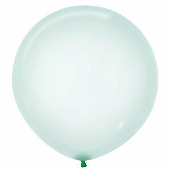 Ultimate Party Super Stores BALLOONS 24&quot; Betallatex Crystal Pastel Green Latex Balloon