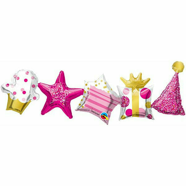 Ultimate Party Super Stores BALLOONS 294 Birthday Garland Pink
