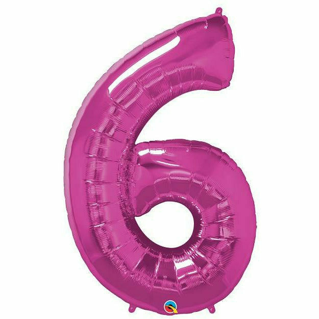 Ultimate Party Super Stores BALLOONS 34&quot;PKG MAGENTA SIX