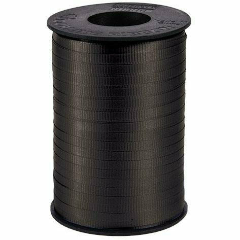 Ultimate Party Super Stores BALLOONS Black Curling Ribbon 3/16&quot; x 500 Yards