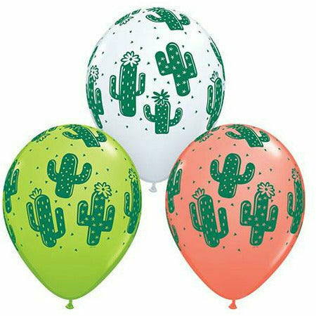 Ultimate Party Super Stores BALLOONS Cacti Mixed Assortment 11" Latex Balloon