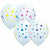 Ultimate Party Super Stores BALLOONS Colorful Polka Dots Mixed Assortment White 11" Latex Balloon