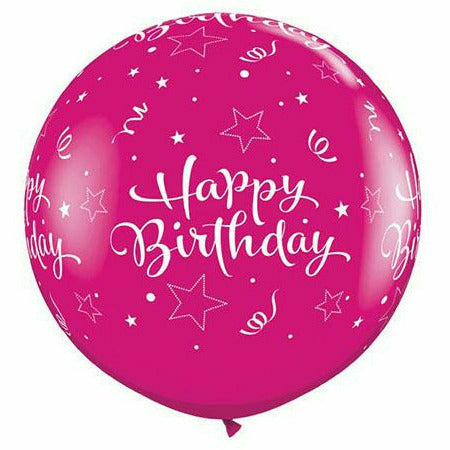 Ultimate Party Super Stores BALLOONS Happy Birthday Shining Star 36" Latex Balloon