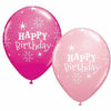 Ultimate Party Super Stores BALLOONS Happy Birthday Sparkle Pink Mixed Assortment 11