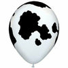 Ultimate Party Super Stores BALLOONS Helium Filled Holstein Cow 11" Latex Balloon