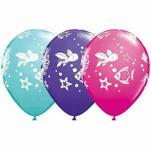 Ultimate Party Super Stores BALLOONS Merry Mermaids Mixed Assortment 11" Latex Balloon