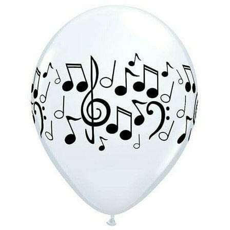 Ultimate Party Super Stores BALLOONS Music Notes 11&quot; Latex Balloon