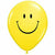 Ultimate Party Super Stores BALLOONS Smiley Yellow 11" Latex Balloon