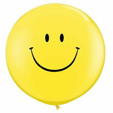 Ultimate Party Super Stores BALLOONS Smiley Yellow 36&quot; Latex Balloon