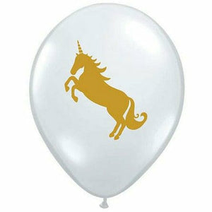 Ultimate Party Super Stores BALLOONS Unicorn Clear 11" Latex Balloon