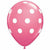 Ultimate Party Super Stores BALLOONS White Polka Dots Rose 11" Latex Balloon