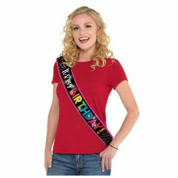 Ultimate Party Super Stores BIRTHDAY Light Up Birthday Sash