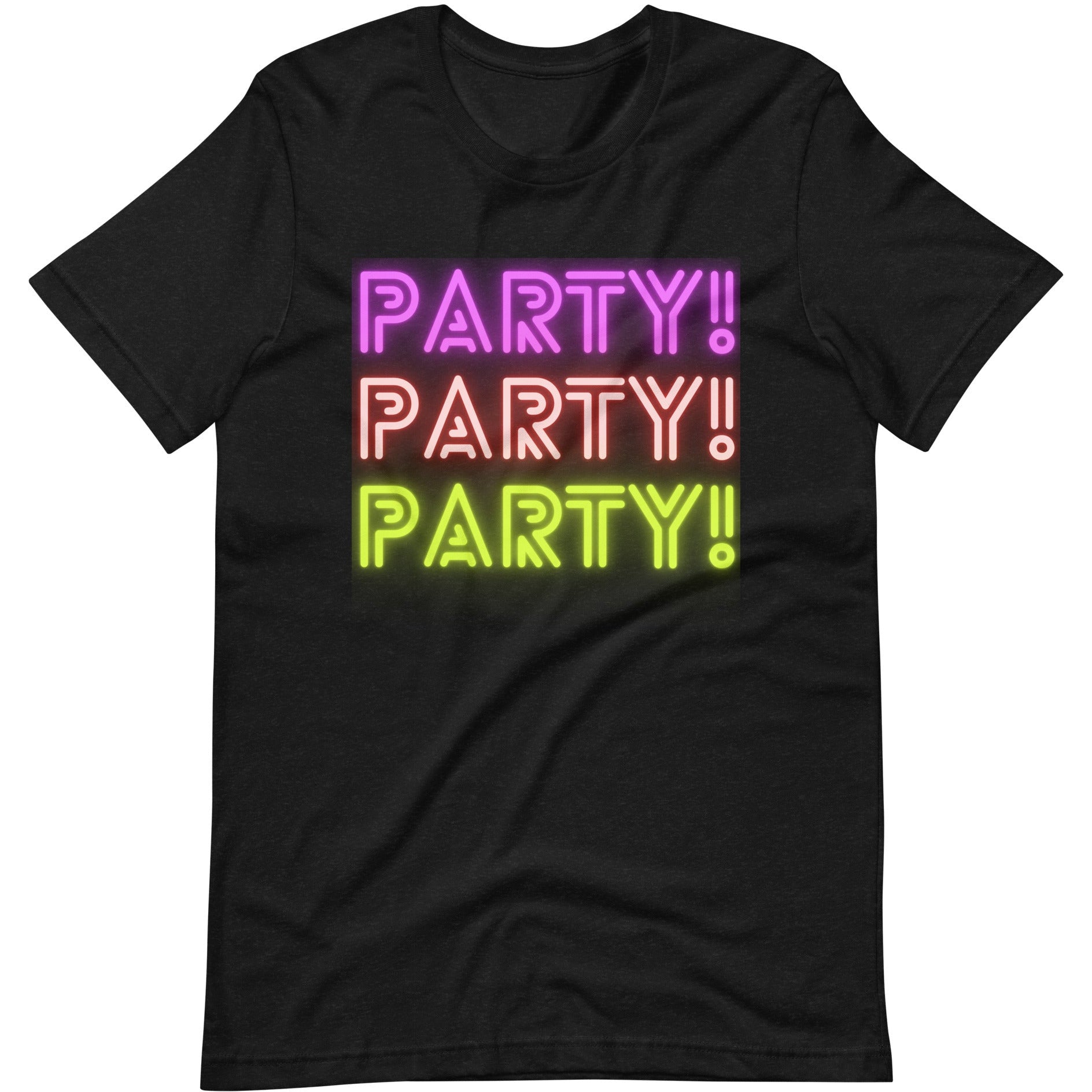 Ultimate Party Super Stores Black Heather / XS PARTY!! Unisex t-shirt