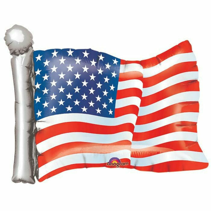 Ultimate Party Super Stores C013 - PAT 27" AMERICAN FLAG SHAPE