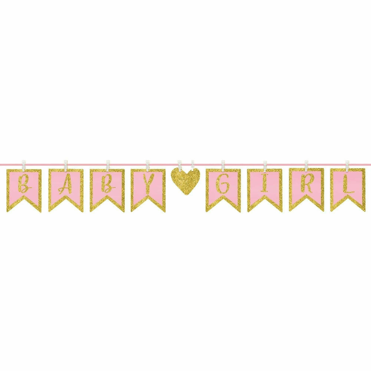 Ultimate Party Super Stores Clothespin Letter Banner - Girl