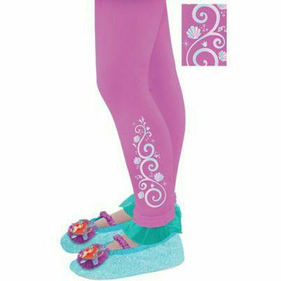 Ultimate Party Super Stores COSTUMES: ACCESSORIES Kids Girls Footless Ariel Tights - the Little Mermaid