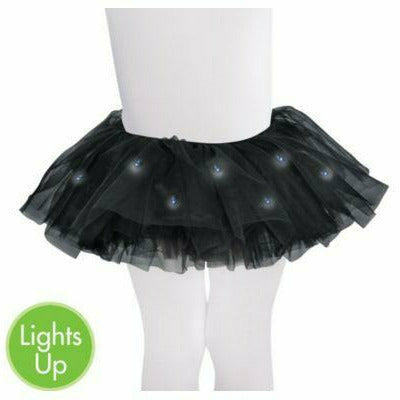 Ultimate Party Super Stores COSTUMES Kids Girls Light-up Black Tutu Size M/L Black