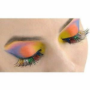 Ultimate Party Super Stores COSTUMES: MAKE-UP Electric Party Rainbow Eyelashes