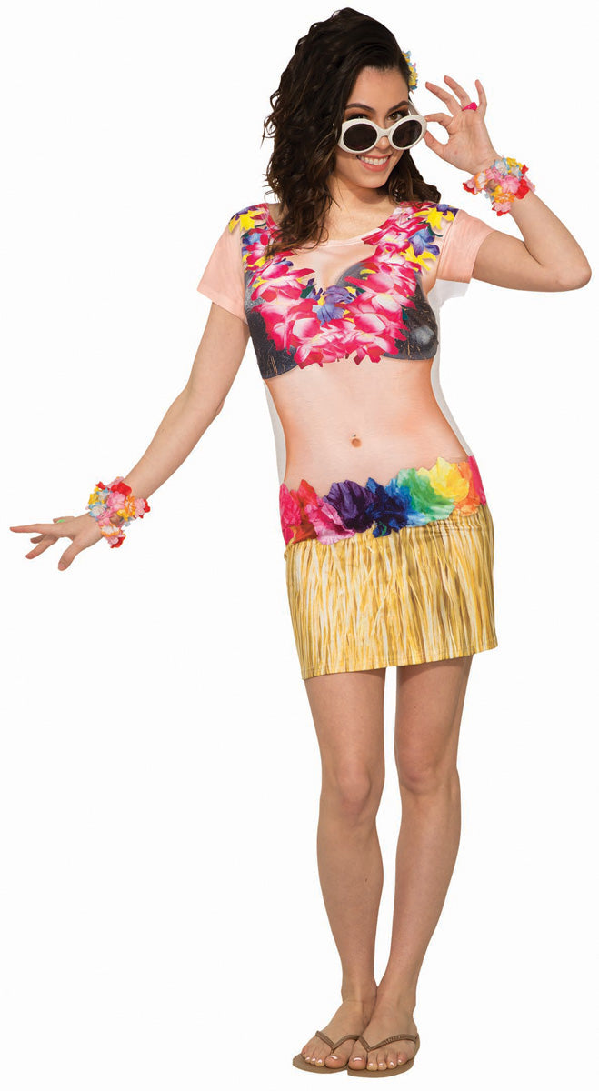 Ultimate Party Super Stores COSTUMES Medium Sublimation Hula Dancer Dress