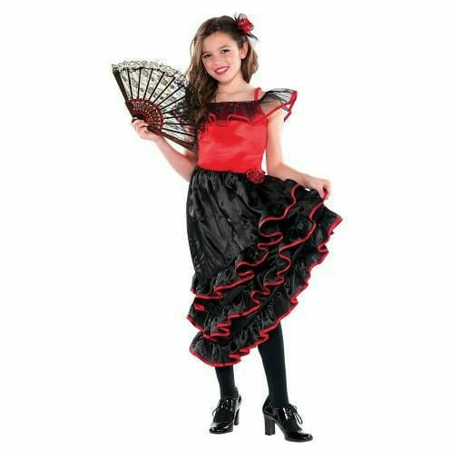 Ultimate Party Super Stores COSTUMES Small (4-6) Girls Spanish Dancer Costume