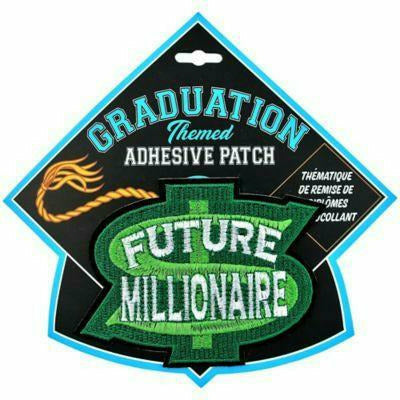 Ultimate Party Super Stores Future Millionaire Graduation Adhesive Patch