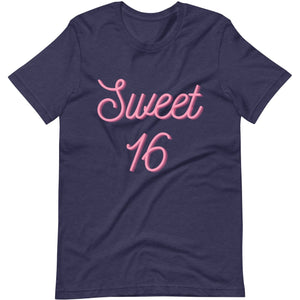 Ultimate Party Super Stores Heather Midnight Navy / XS SWEET 16 T-shirt